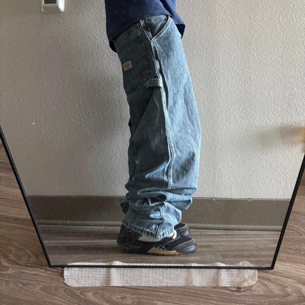 Vintage Y2K/2000s Baggy Dark Wash Grunge Skater Carpenter Denim Jeans!